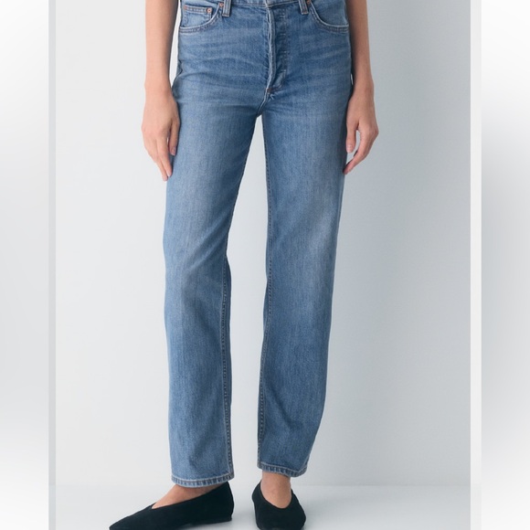 Aritzia Denim - aritzia THE ARLO HIGH RISE STRAIGHT 26 28 length